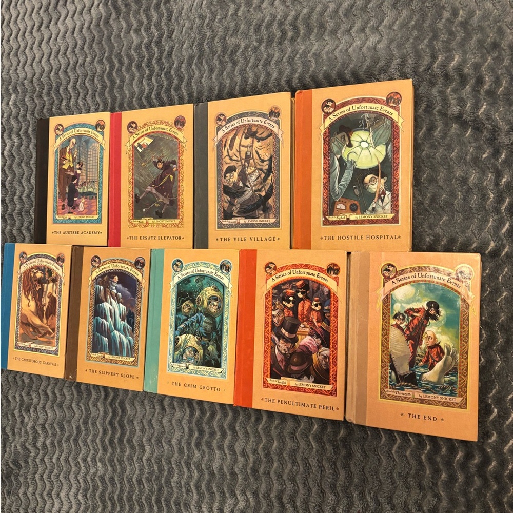 Colorful Book Set by Lemony Snicket